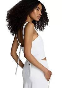 Women's Button Strap Bustier Tank Top