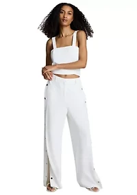 Women's Button Strap Bustier Tank Top