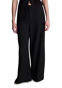Women's Side Pleat Wide Leg Pants