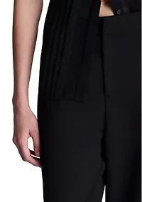 Women's Side Pleat Wide Leg Pants