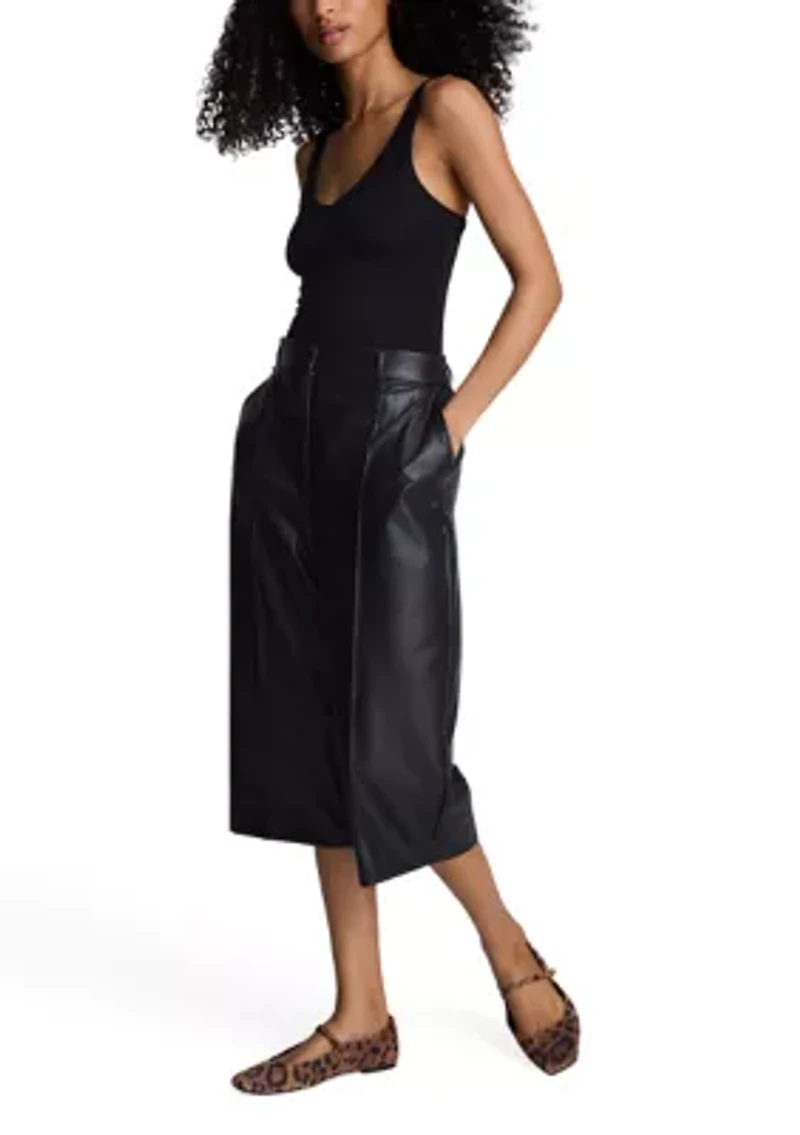 Pleated Wide Leg Pants