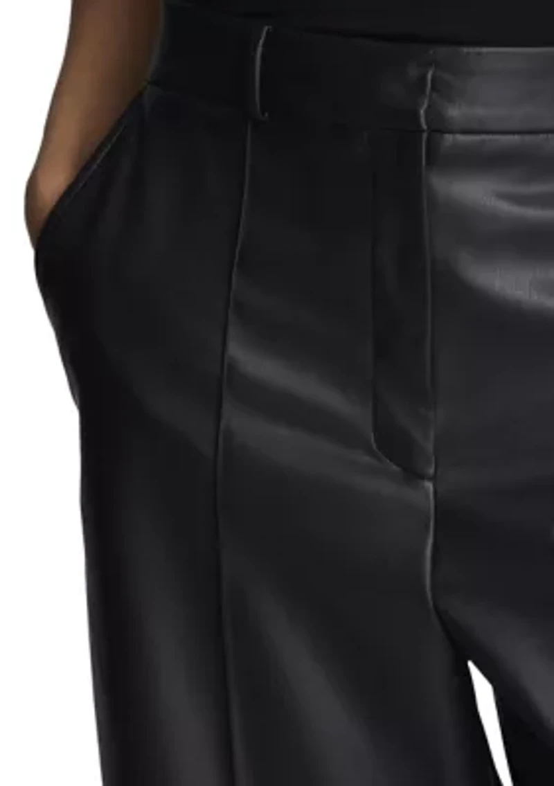 Pleated Wide Leg Pants