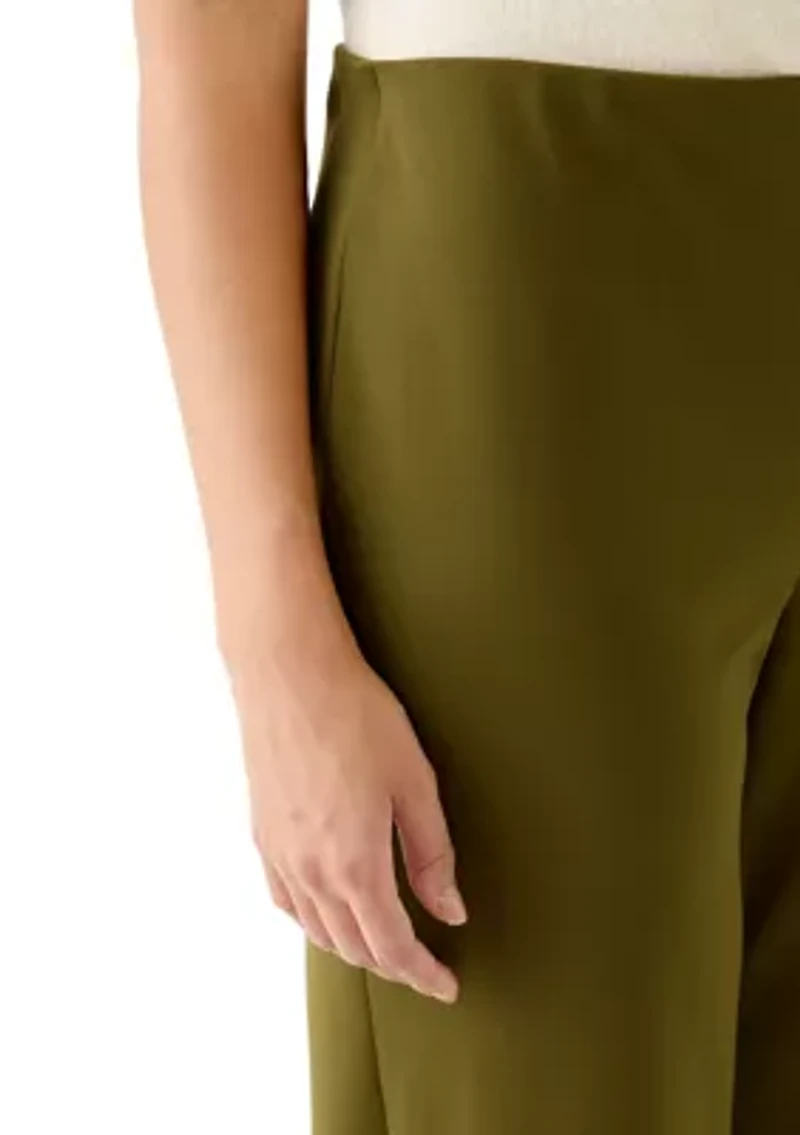 Women's Wide Leg Brush Scuba Pants