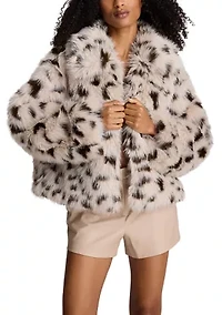Women's Cropped Faux Fur Coat