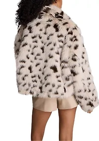 Women's Cropped Faux Fur Coat
