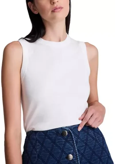 Women's Sleeveless Crew Neck Tank