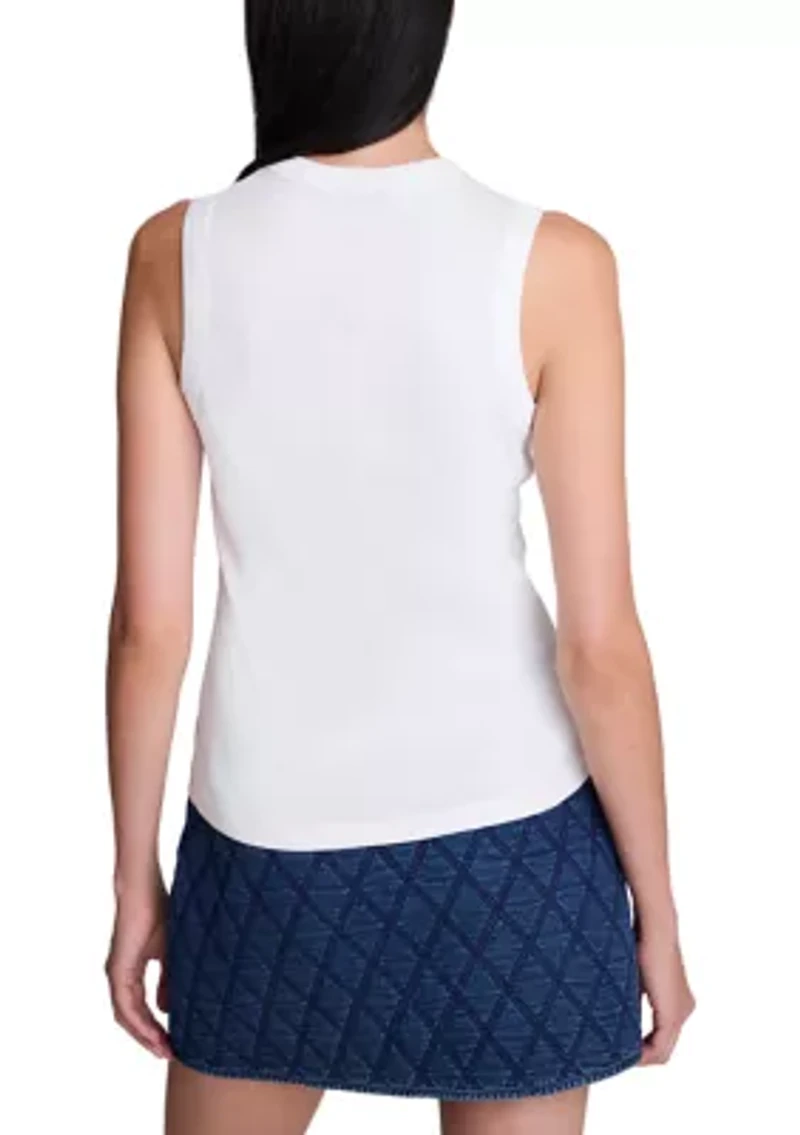 Women's Sleeveless Crew Neck Tank