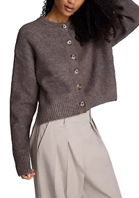Women's Long Sleeve Crew Neck Easy Card Sweater