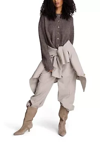 Women's Long Sleeve Crew Neck Easy Card Sweater