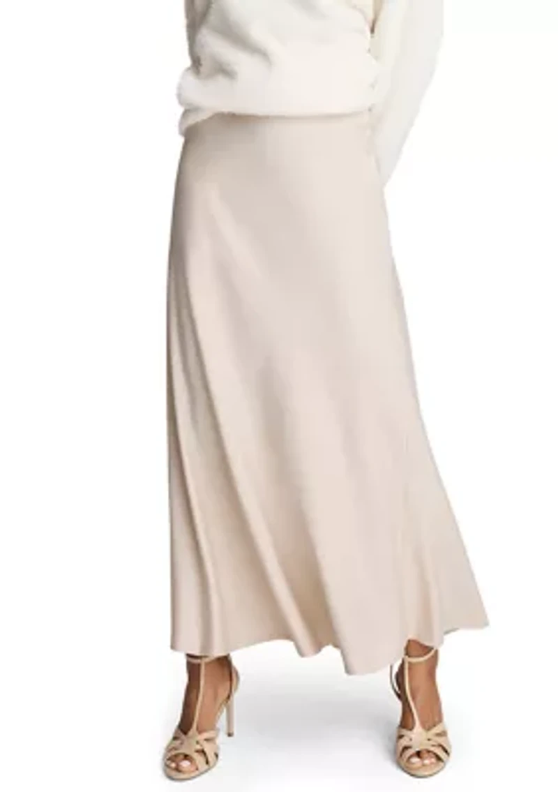 Women's PO Satin Maxi Skirt