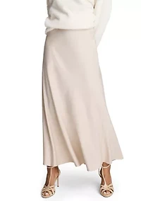 Women's PO Satin Maxi Skirt
