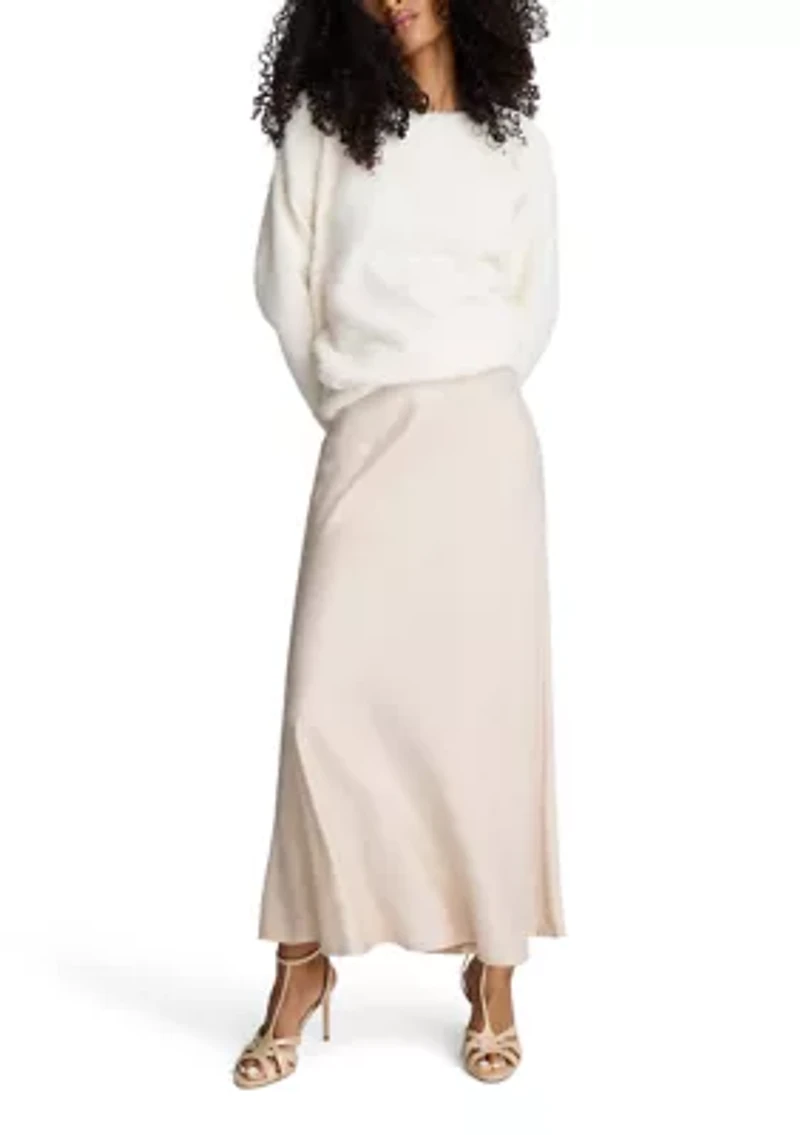 Women's PO Satin Maxi Skirt