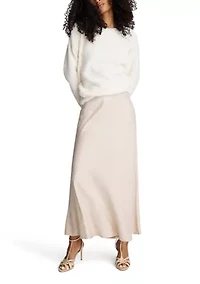 Women's PO Satin Maxi Skirt