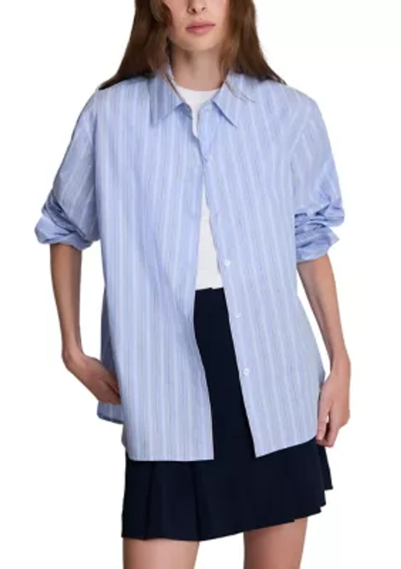 Women's Tall Flip Cuff Button Down Shirt