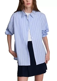 Women's Tall Flip Cuff Button Down Shirt