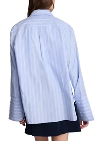 Women's Tall Flip Cuff Button Down Shirt