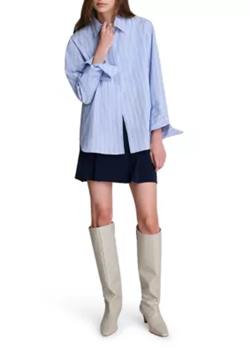 Women's Tall Flip Cuff Button Down Shirt
