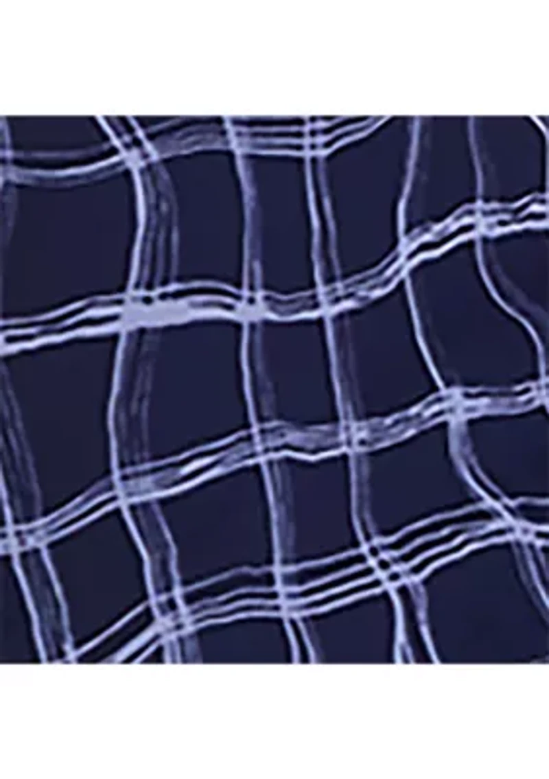 Women's Hi-Neck Mesh Midi Dress