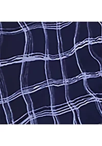 Women's Hi-Neck Mesh Midi Dress