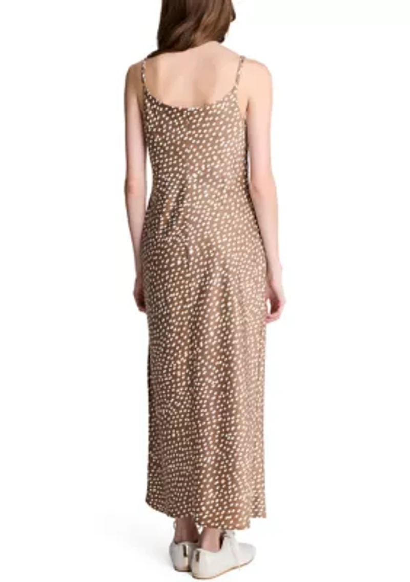 Women's Cowl Neck Side Slip Dress