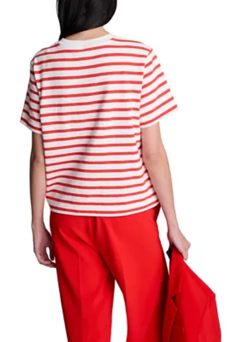 Women's Crewneck Striped T-Shirt