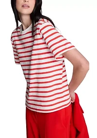 Women's Crewneck Striped T-Shirt