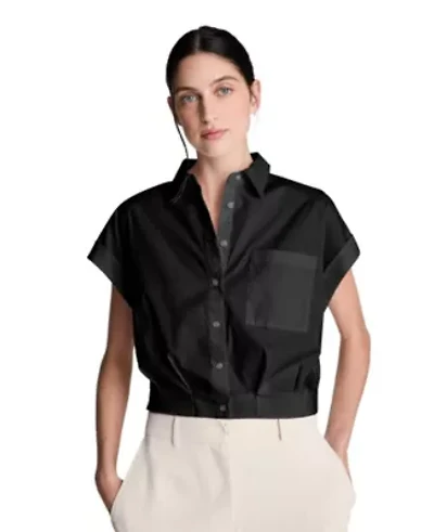 Women's Cropped Short Sleeve Shirt