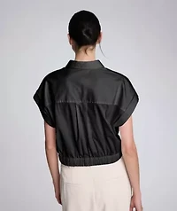 Women's Cropped Short Sleeve Shirt