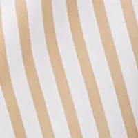 Women's Cropped Button Front Striped Shirt