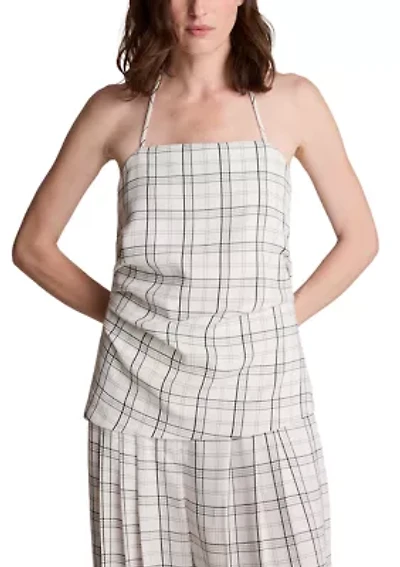 Women's Halter Neck Bustier with Pleats