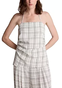 Women's Halter Neck Bustier with Pleats