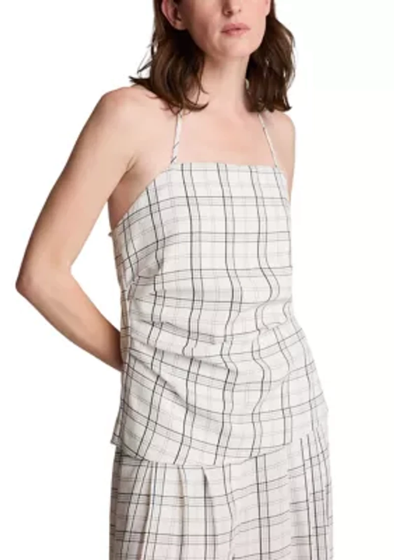 Women's Halter Neck Bustier with Pleats