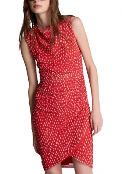 Women's Side Ruched Wrap Dress