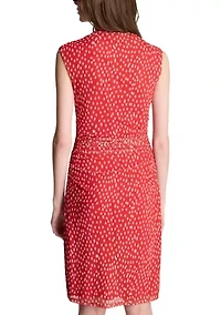 Women's Side Ruched Wrap Dress