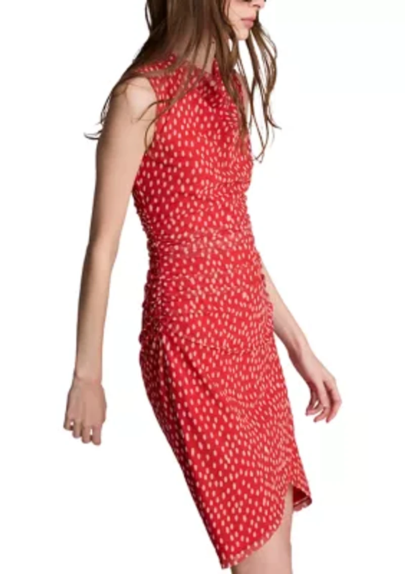 Women's Side Ruched Wrap Dress