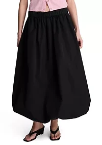 Women's Pull On Bubble Maxi Skirt