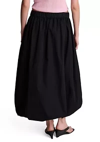 Women's Pull On Bubble Maxi Skirt