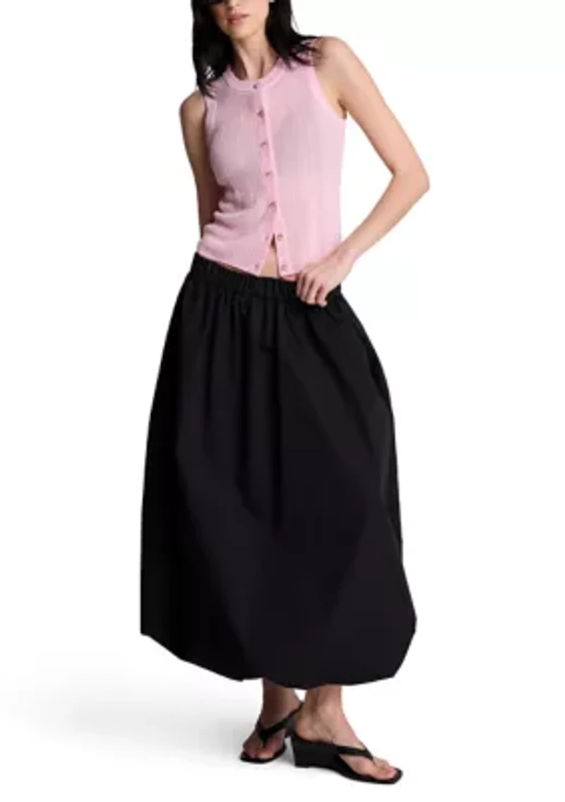 Women's Pull On Bubble Maxi Skirt