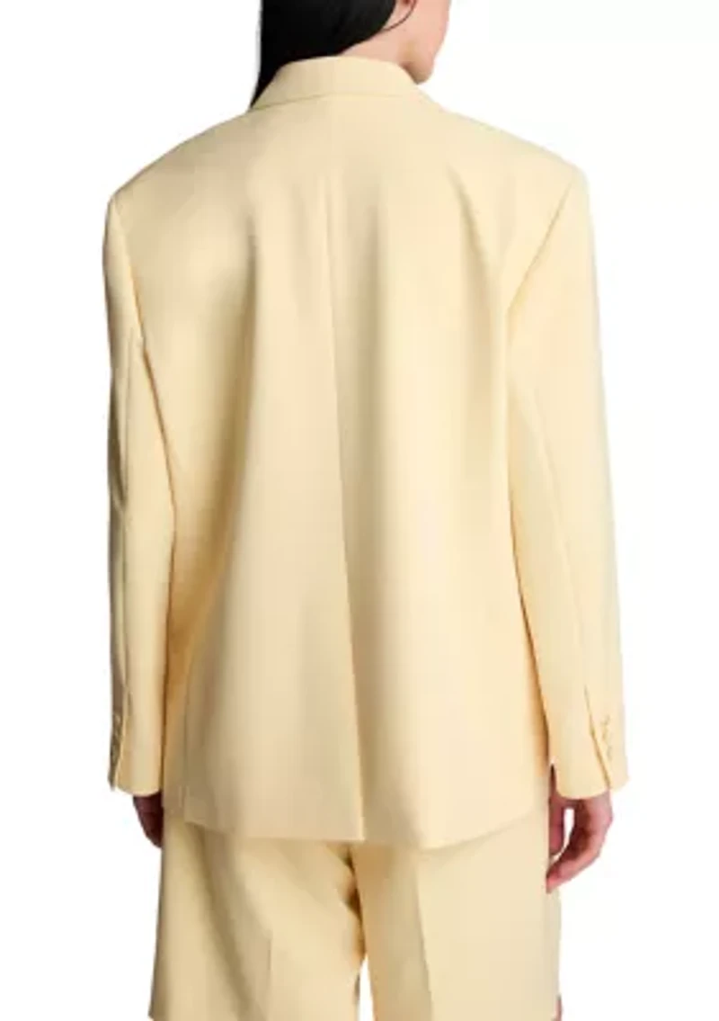 Wmen's Double Breasted Boyfriend Blazer