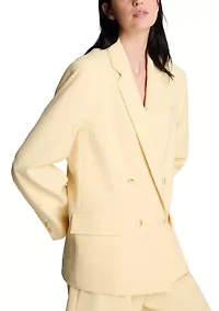 Wmen's Double Breasted Boyfriend Blazer