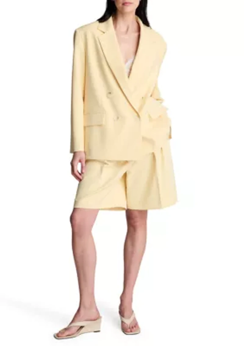 Wmen's Double Breasted Boyfriend Blazer