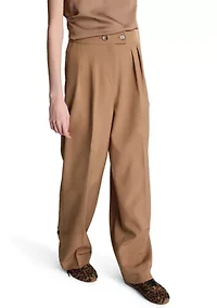 Women's Fly Front Crisscross Wide Leg Pants
