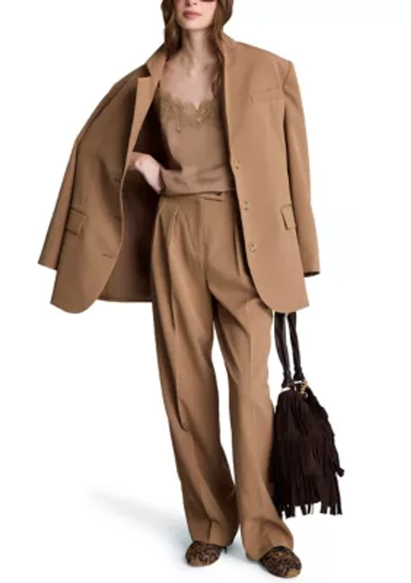 Women's Fly Front Crisscross Wide Leg Pants