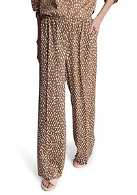 Women's Wide Leg Dot Soft Pants