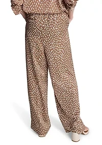 Women's Wide Leg Dot Soft Pants