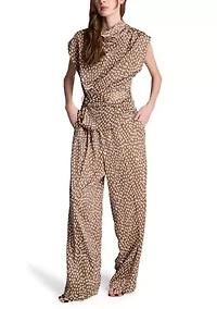 Women's Wide Leg Dot Soft Pants