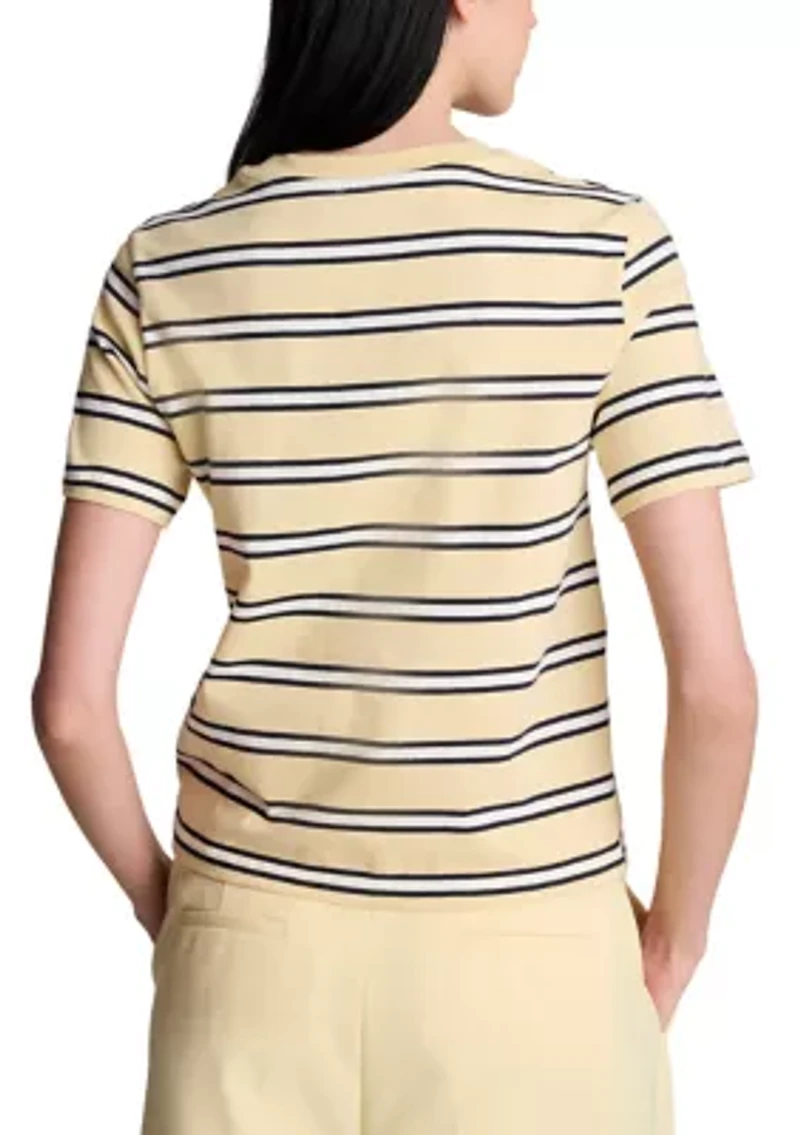 Women's Short Sleeve Multi-Stripe T-Shirt