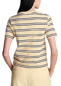 Women's Short Sleeve Multi-Stripe T-Shirt