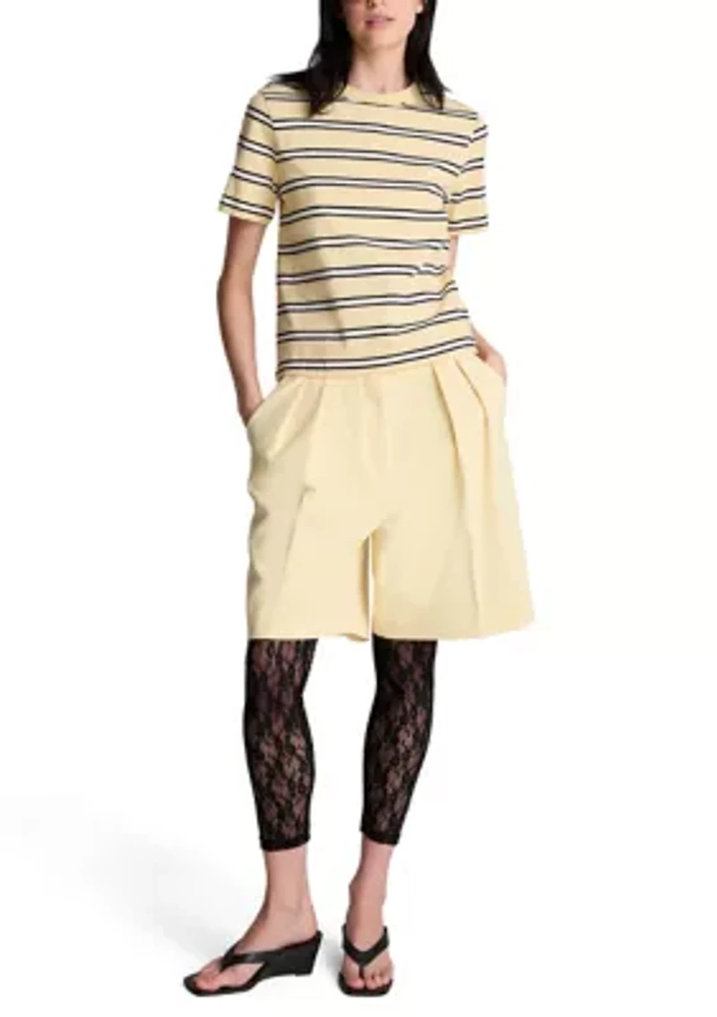 Women's Short Sleeve Multi-Stripe T-Shirt
