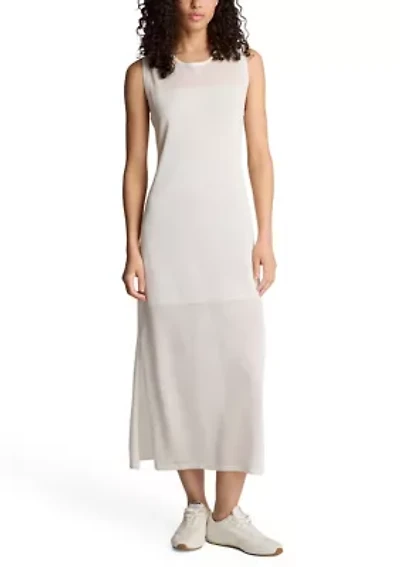 Women's Semi Sheer Sweater Sheath Dress